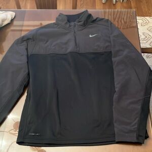 Nike Men's Gray and Black Performance Jacket